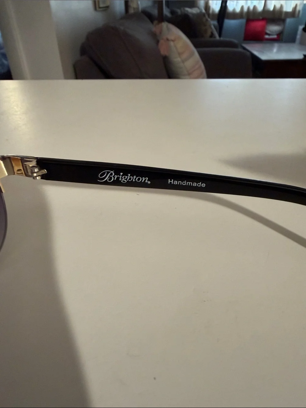 Brighton Gold Frame Purple Lens Women's Sunglasses